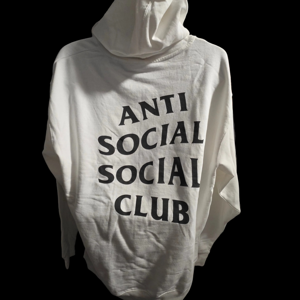 ANTI SOCIAL SOCIAL CLUB MASOCHISM HOODIE WHITE BRAND NEW 💯% AUTHENTIC