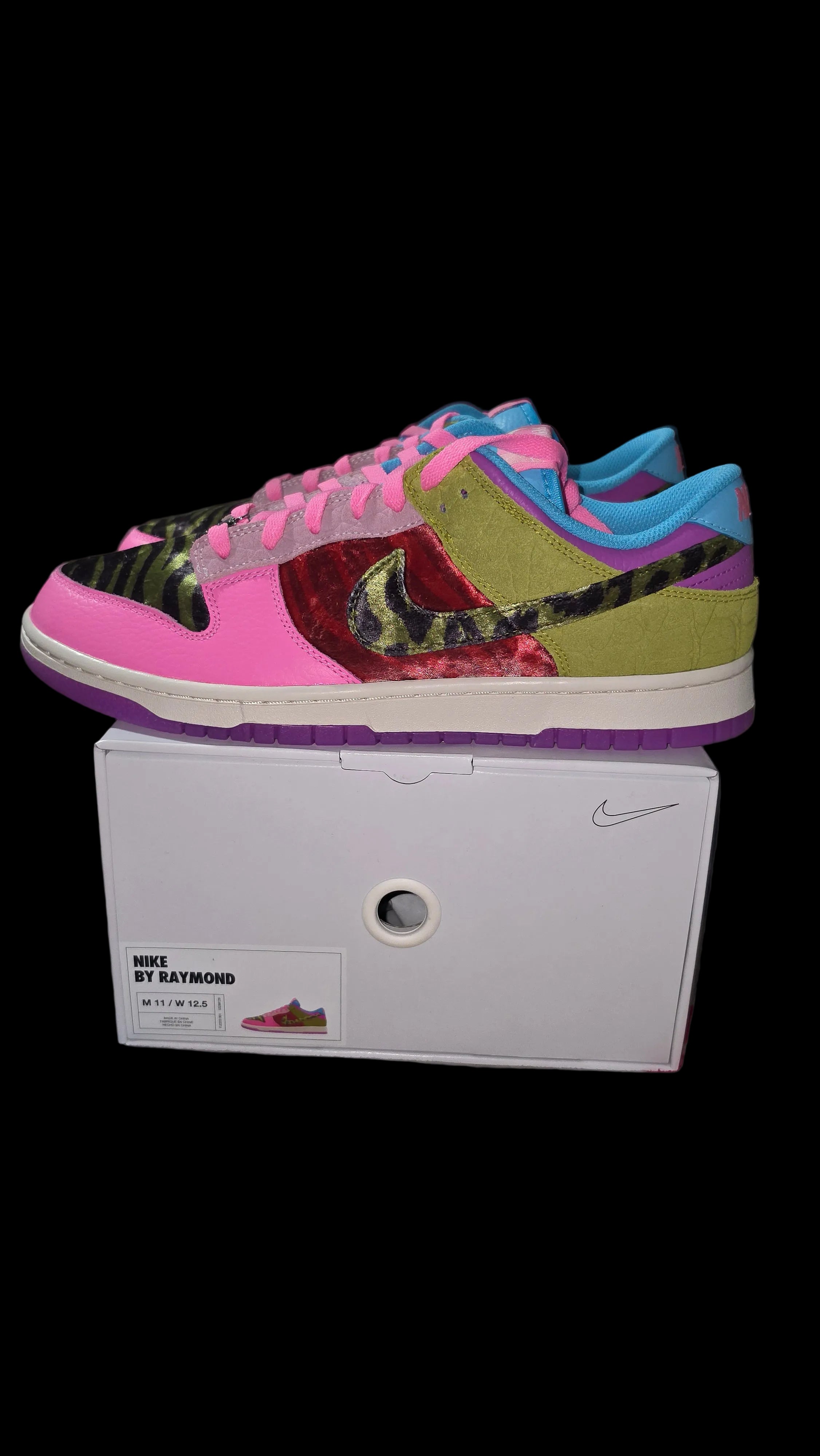 Nike Dunk Low "Unlocked By You" sneakers designed by fencer Miles Chamley-Watson.