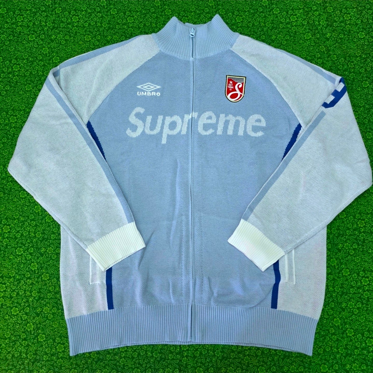 Supreme x Umbro Zip Up Sweater brand new 💯%Authentic