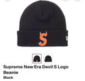 SUPREME X NEW ERA DEVIL S LOGO BEANIE