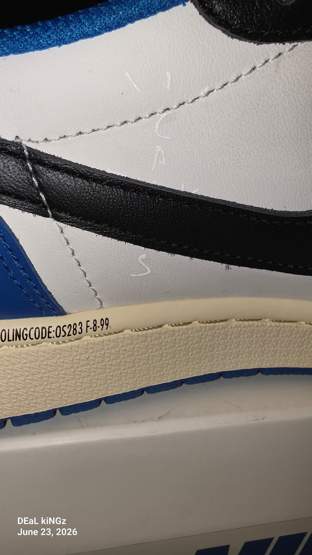 Fragment Design x Travis Scott x Air Jordan 1 Retro Low Men's SIZE -12 (not authenticated)