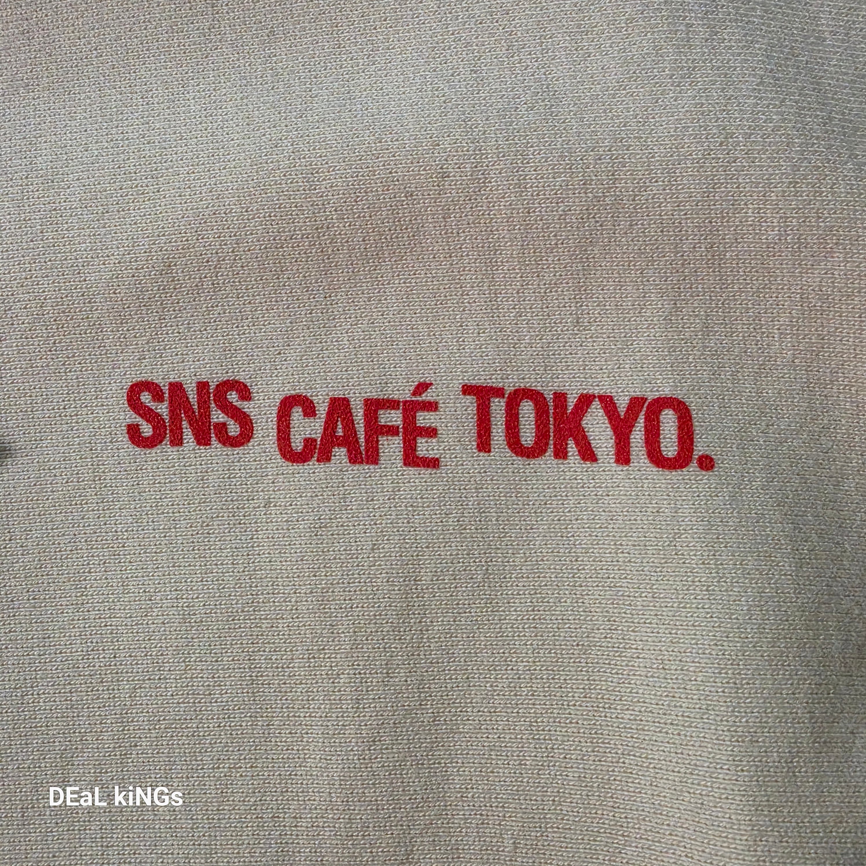 off-white SNS Tokyo Café crewneck sweatshirt featuring red graphic text on the back BRAND NEW 💯% AUTHENTIC