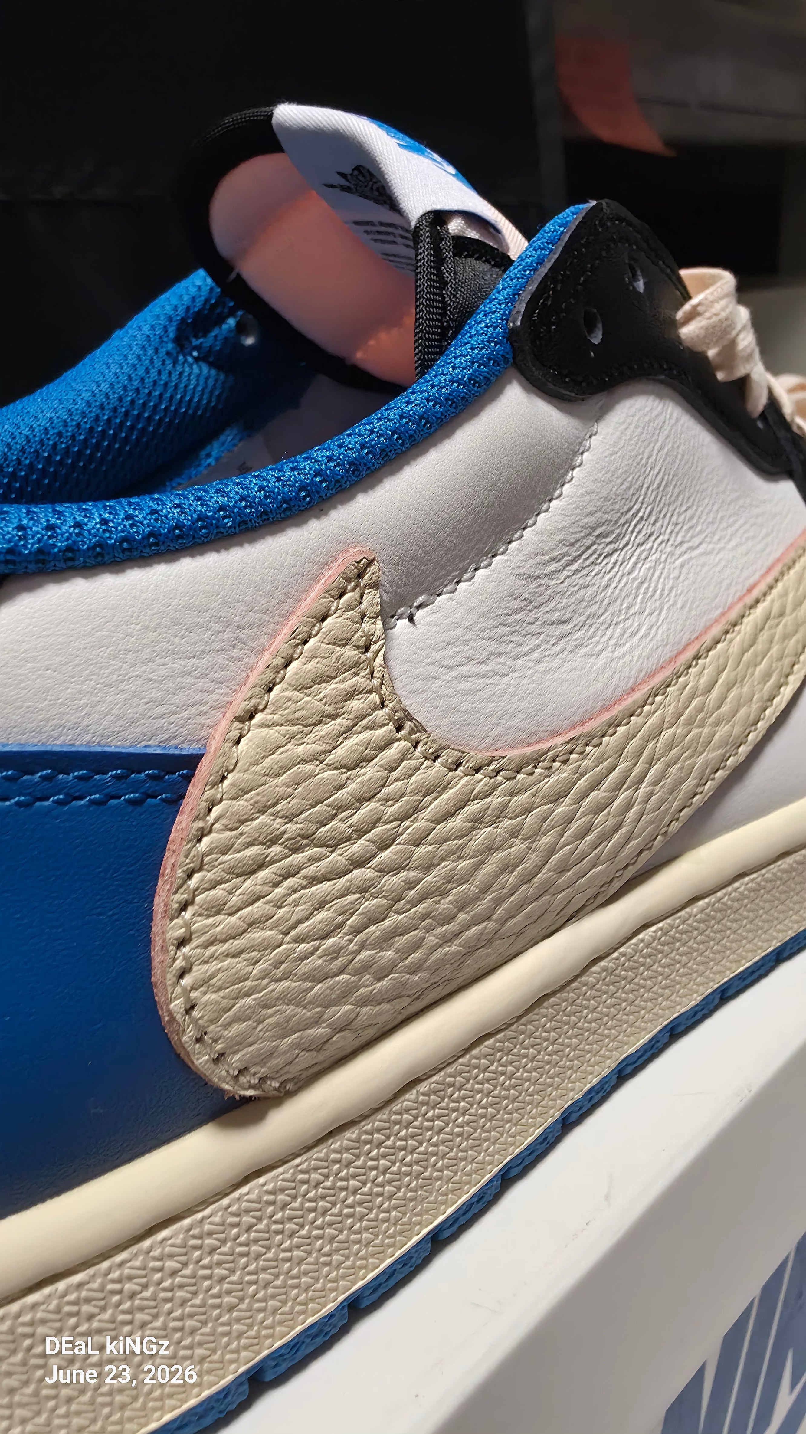Fragment Design x Travis Scott x Air Jordan 1 Retro Low Men's SIZE -12 (not authenticated)