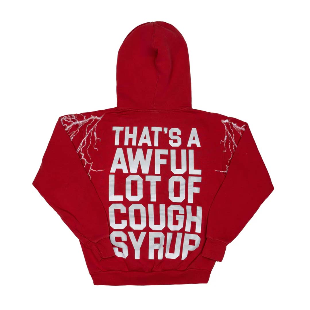 That's A Awful Lot Of Cough Syrup Hurricane Hoodie Red XXL New