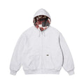 Supreme Reversible Work Zip Up Hooded Sweatshirt Ash Grey XL FW25 New
