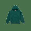 Supreme Satin Appliqué Hooded Sweatshirt Dark Green M FW24 New