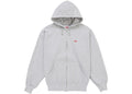 Supreme Small Box Zip Up Hooded Sweatshirt FW25 Heather Grey XL New